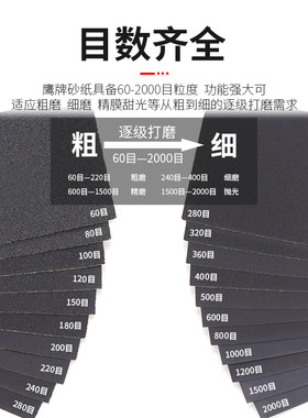 手用砂纸打磨抛光神器磨砂纸木工工具墙面腻子水磨干磨沙纸细砂纸
