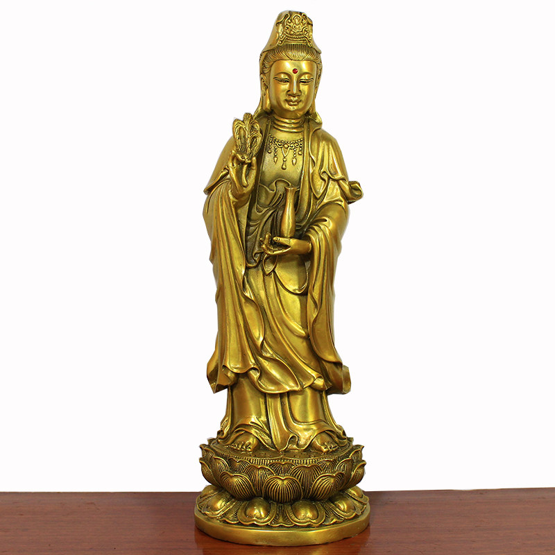 包邮佛具 用品纯铜佛像西方三圣阿弥陀佛观音菩萨大势至菩萨摆件