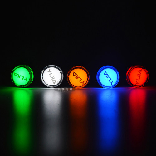 一佳LED信号灯AD16-22DS高亮度电源工作指示灯220V24V12V开孔22MM