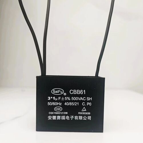 二保三相电焊机平衡滤波电容CBB611 1UF 500V 三线 AC500V耐压