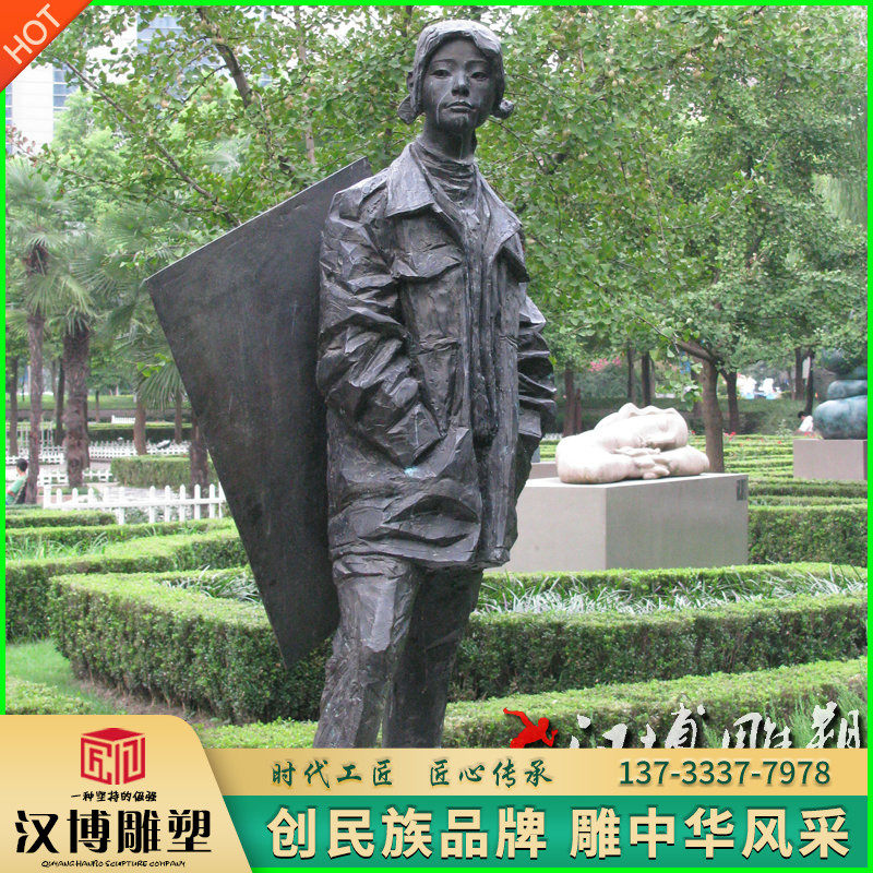 玻璃钢仿铜画画人物雕塑校园文化广场铸铜学生画画雕塑铜雕塑人物