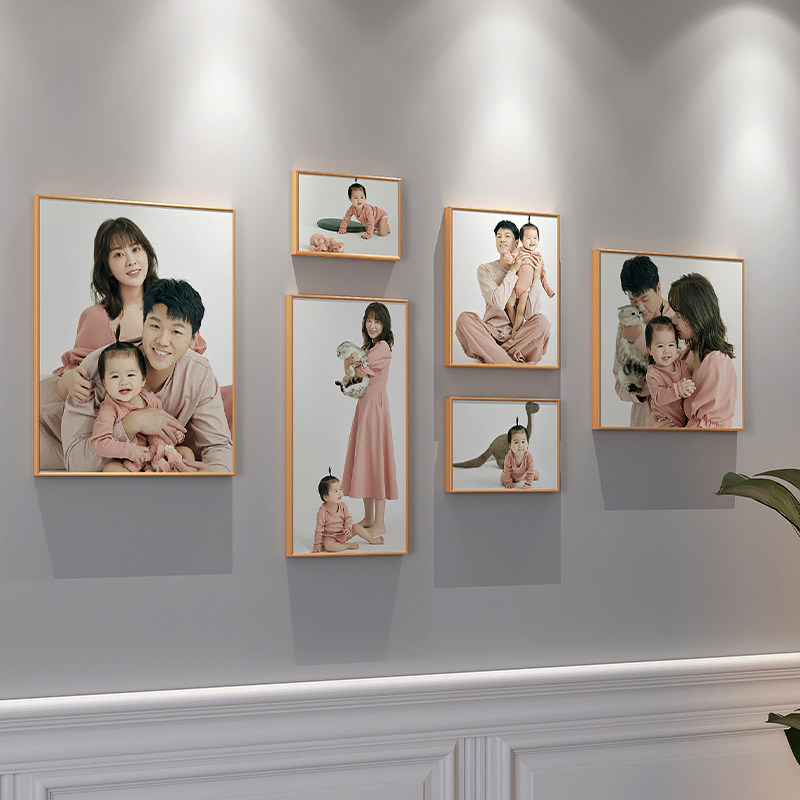 照片墙相框挂墙组合高级感客厅婚纱照展示墙全家福相片装饰创意