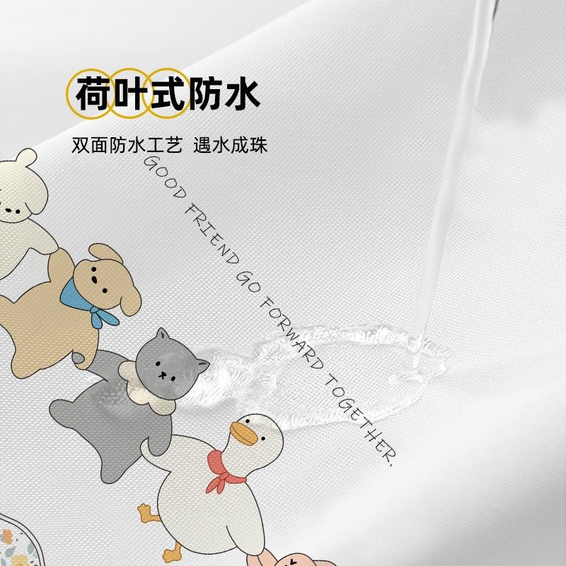 浴室防水浴帘加厚防霉高档卫生间挂帘子洗浴间淋浴帘磁吸隔断门帘