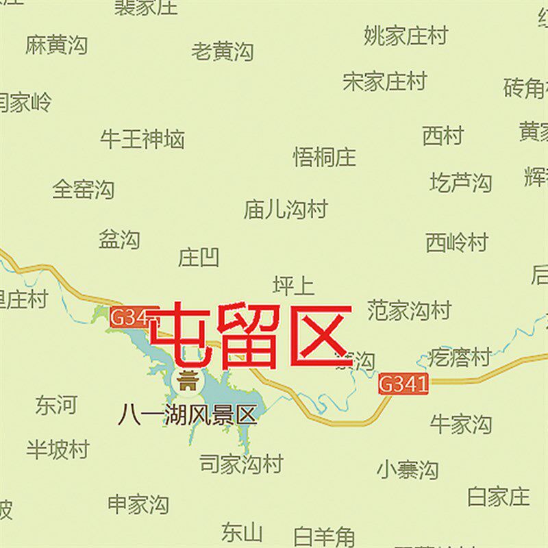 2025新款长治市地图贴图办公室挂图高清防水墙壁贴超大装饰画定制