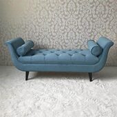 美式 凳 布艺床尾凳北欧简约卧室床边凳贵妃床尾沙发客厅衣帽间换鞋