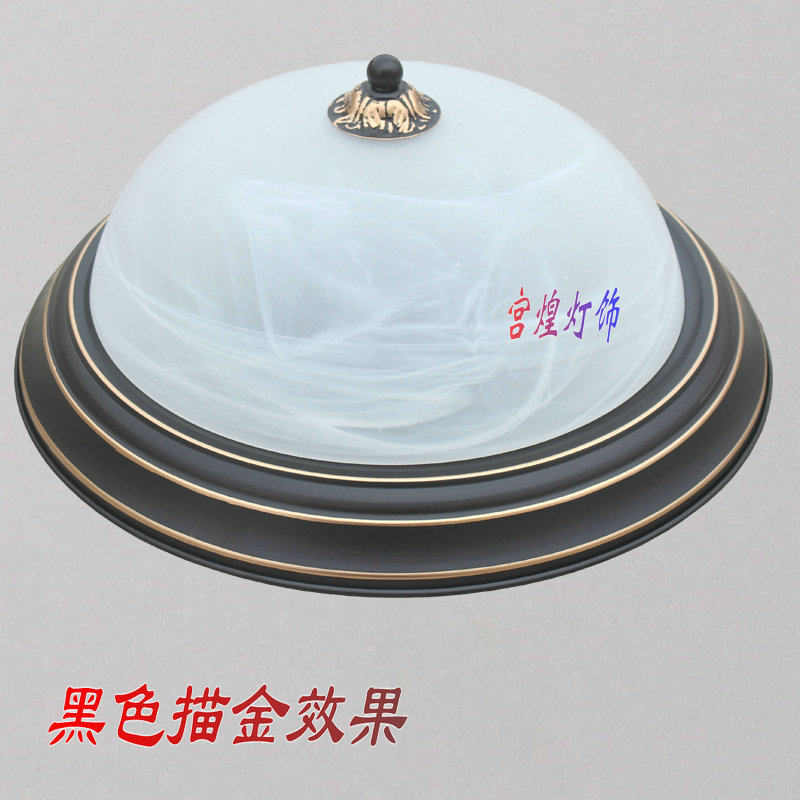 铁艺吸顶灯欧式饭厅灯圆形玄关灯过道阳台厨房洗手间美式卧室灯具