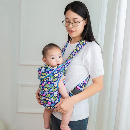 横抱式薄款宝宝背带满月婴儿背袋新生儿护头前后背外出背巾多功能