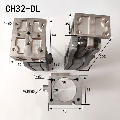 机械手侧资组 翻转气缸姿势组CH32-DL/CH42-DL/CH50-DL折叠90度
