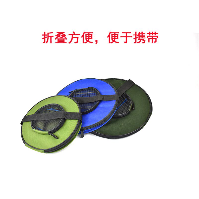 钓鱼桶折叠水桶带盖活鱼桶便携防水帆布鱼桶钓鱼用具装鱼箱手提桶