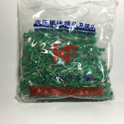 KF厚型叉型预绝缘端子SV1.25-5L Y型接线端子/SV端子 1000只/包