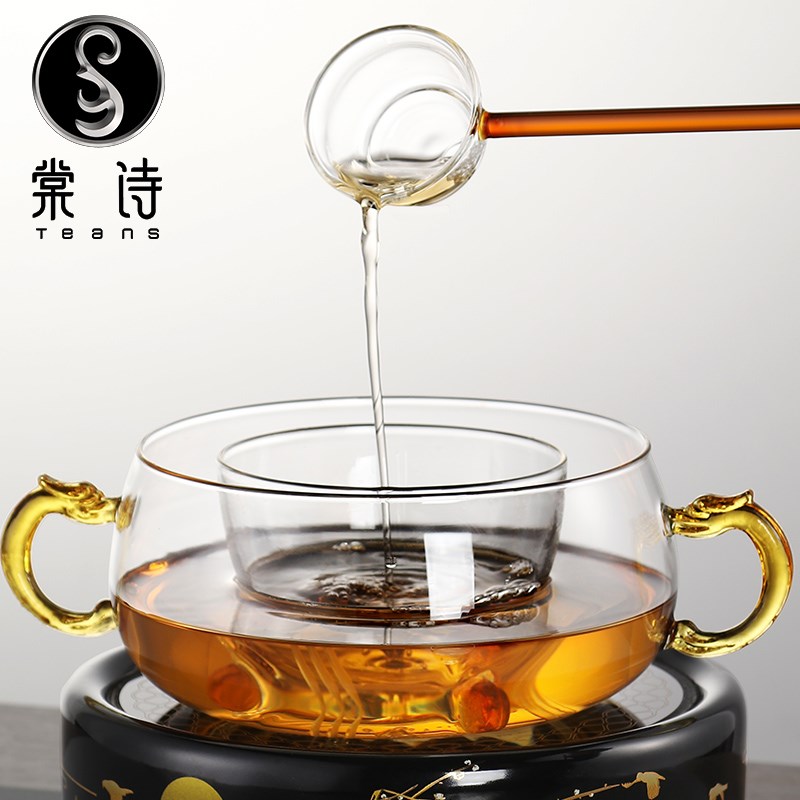 棠诗陶瓷电陶炉茶具家用功夫煮茶器玻璃套装静音台式泡茶专用茶具