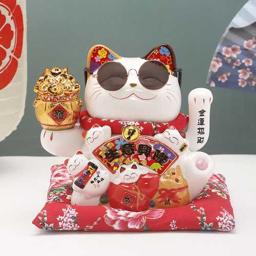 摇手招财猫摆件开业大号店铺收银台前台家居客厅装饰乔迁新居礼品