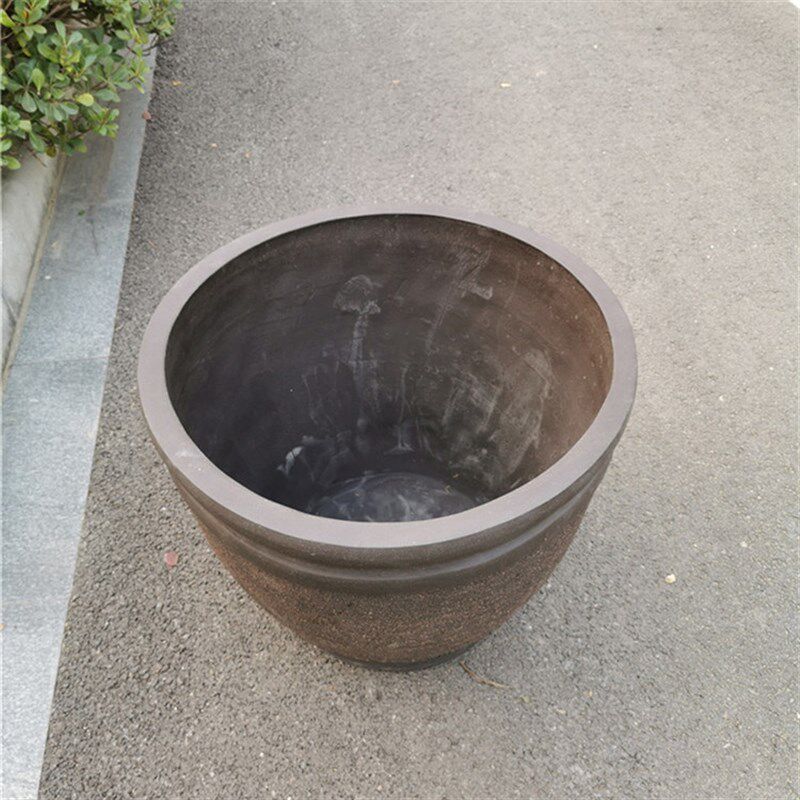 包邮室外素面水缸庭院特大号粗陶荷花缸陶土盆特大口径花盆陶罐