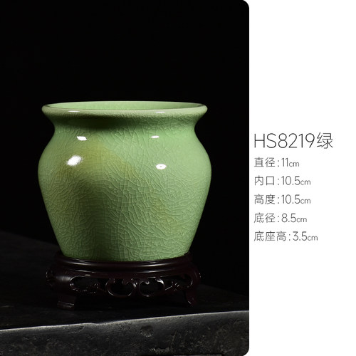 蝴蝶兰专用花盆陶瓷绿植吊兰盆栽室内桌面多肉盆文竹造景复古小号