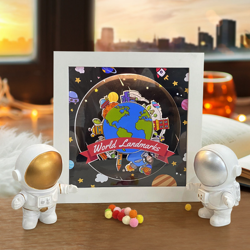 时光独白立体音乐旋转相框情侣一周年闺蜜七夕创意纪念教师节礼物