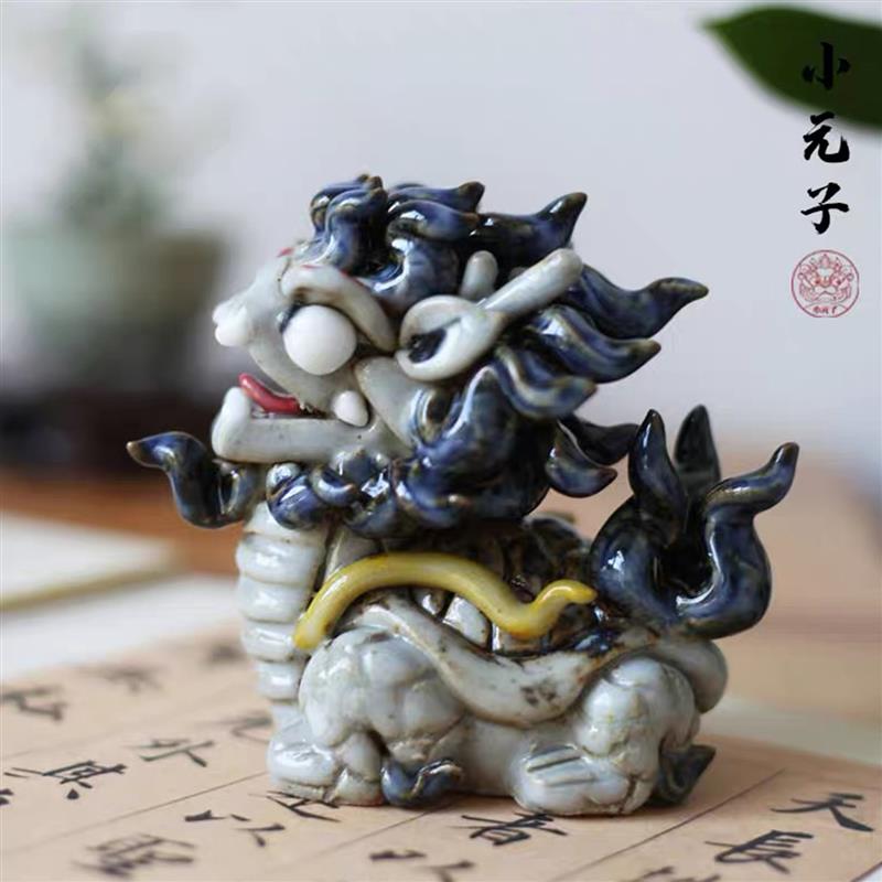 茶玩茶宠摆件龙龟貔貅可养招财镇宅纯手工创意禅意茶道礼品装饰品