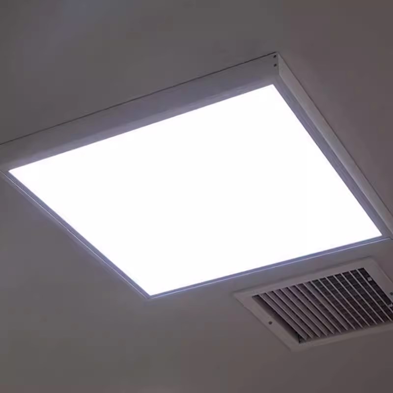 600x600明装一体led平板灯60x60吸顶灯300x1200水泥板天花板