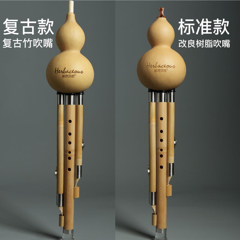 郝思贝思金竹水晶系列葫芦丝C调降B调小DEFG调专业演奏葫芦丝