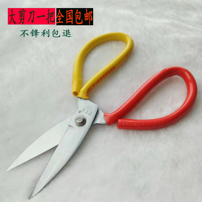大剪刀 家用厨房工业民用剪刀 锋利皮革剪 大号剪子 大头鱼头剪刀