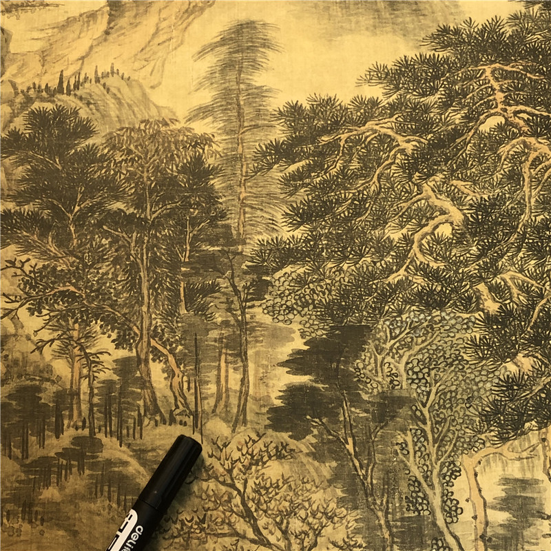 清 王时敏 南山积翠图 仿古名家山水国画竖幅立轴高清微喷装饰画