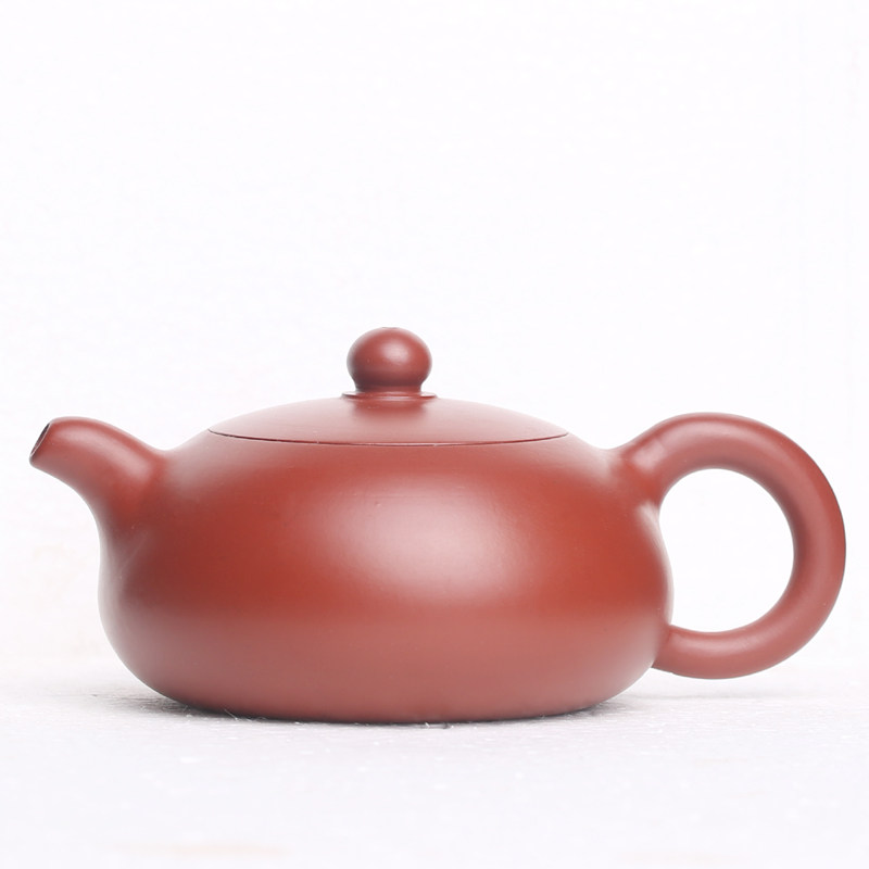 宜兴紫砂朱泥功夫茶壶 玉兔壶小巧工夫茶具冲茶壶手把壶家居送礼