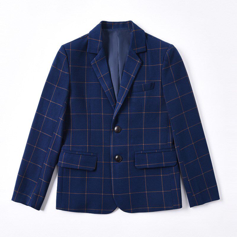 儿童西服外套男童校服中大童花童礼服钢琴演出主持人小西装胖童