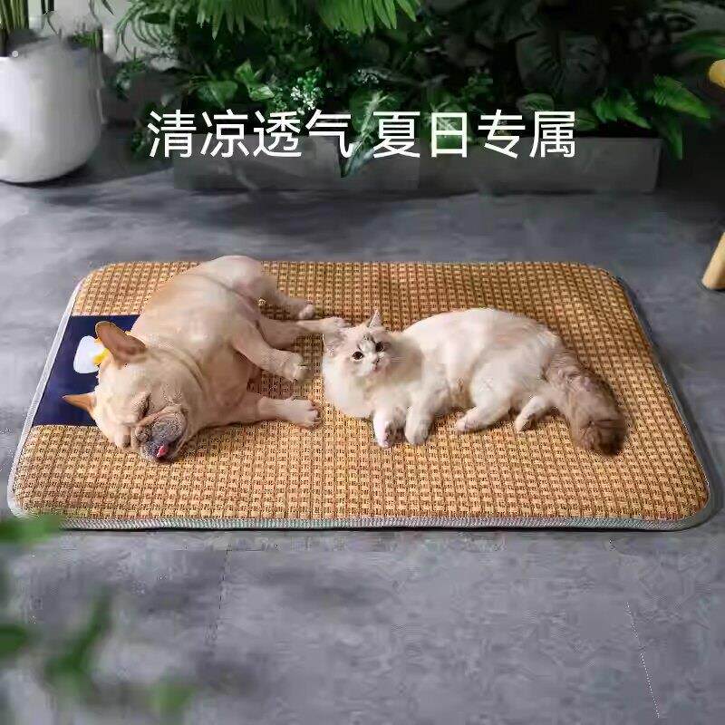 狗狗凉席宠物冰垫猫咪垫子狗窝睡垫夏季地垫法斗斗牛犬犬巴哥柯基