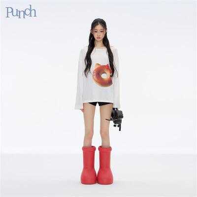 PUNCH 25SS原创恶搞kitty面包圈松弛感通勤长袖轻薄防晒罩衫上衣