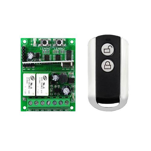 AK-DLFL 12V-48V独立两路灯具电源车灯 路灯开关+AK-0923-2键遥控