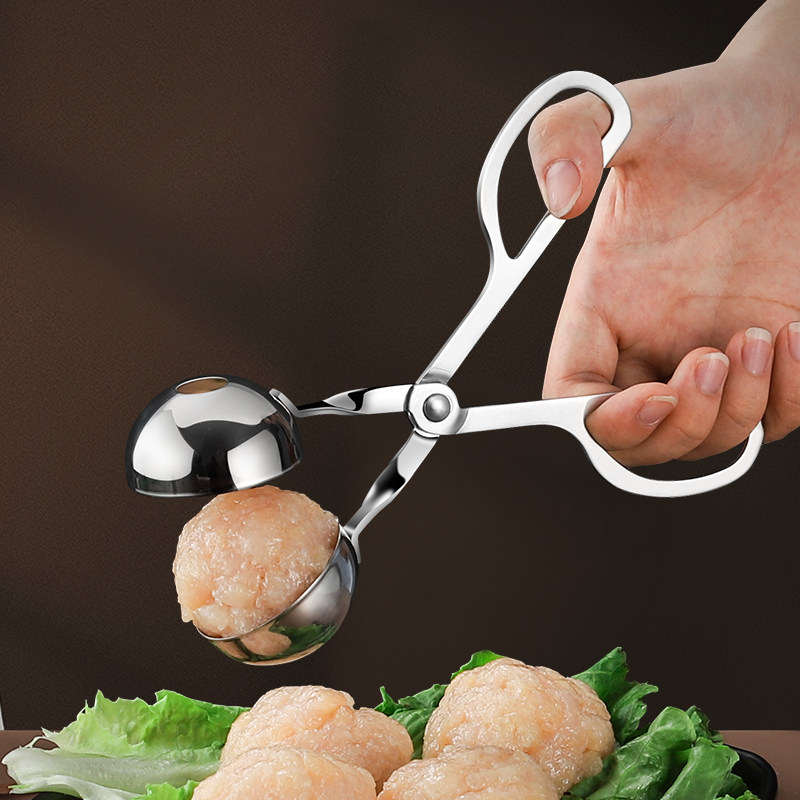 304不锈钢肉丸子制作器丸子神器炸丸子工具鱼丸虾滑牛肉丸夹子