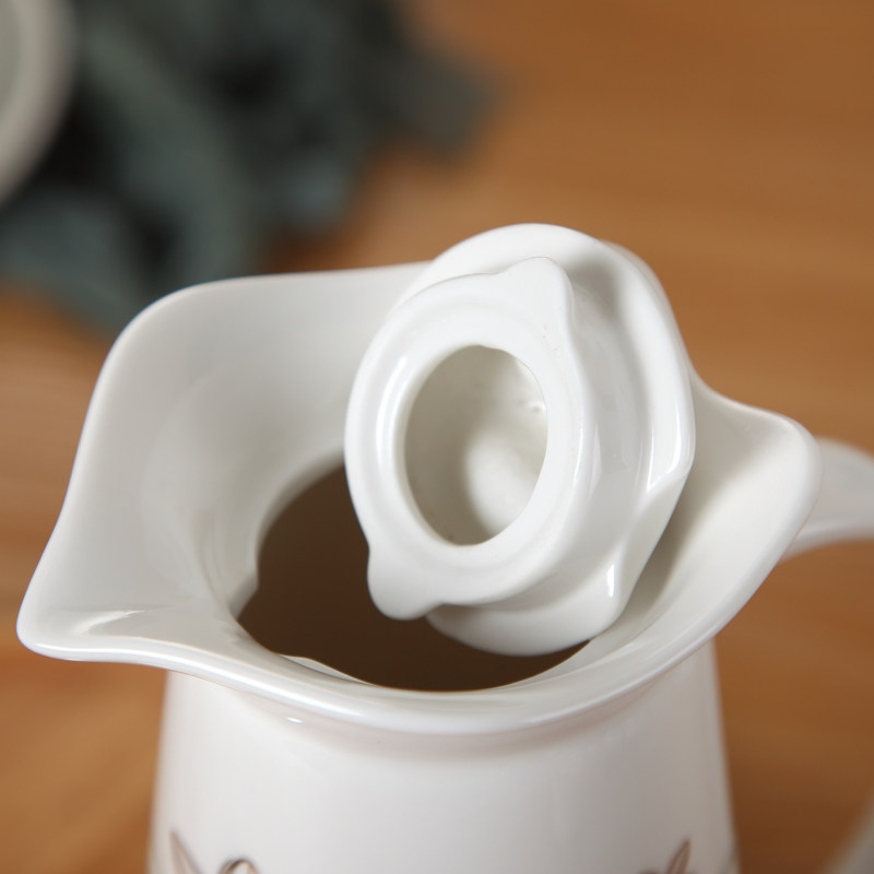 陶瓷花茶冷水壶杯具套装家用大容量饮具凉水果汁壶耐高温水杯子