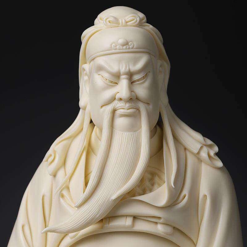 戴玉堂陶瓷摆件《关帝圣君》关公像供奉神像家用关公关二爷武财神