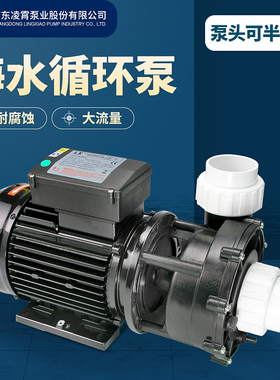广东凌霄水泵WP型海水泵WTB型塑料耐腐蚀泵水产养殖泵泳池循环泵