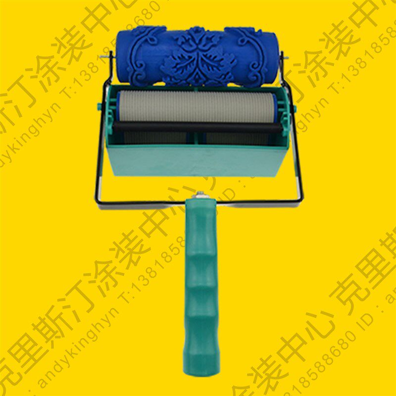 5寸双色装饰机/液体壁纸滚花模具/墙漆印花滚筒料盒/液体墙纸工具