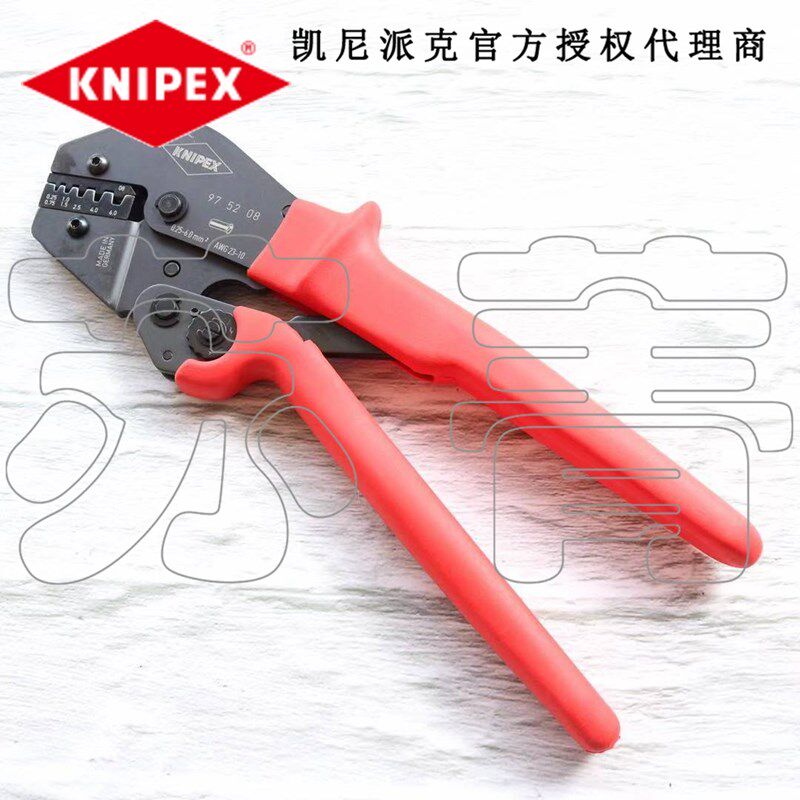 德国原装凯尼派克KNIPEX省力型棘轮压线钳 压接钳975208/97 52 08
