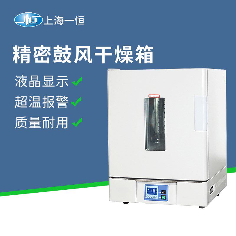 上海一恒精密控温鼓风干燥箱实验室用工业小型电热恒温烘箱烘干机