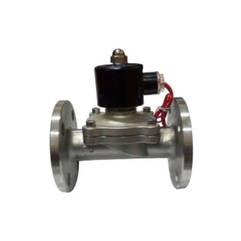 2W-25BF 不锈钢电磁阀 水阀 气阀DN25 1寸 法兰连接AC220V DC24V
