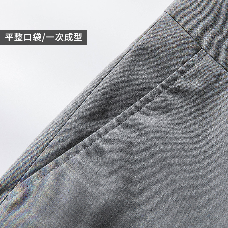 灰色西裤男夏季直筒职业商务正装长裤休闲男士西服修身西装裤子夏
