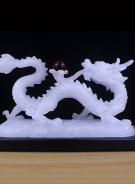 龙摆件招财十二生肖龙形工艺品办公室店铺青龙汉龙装饰品摆设中式