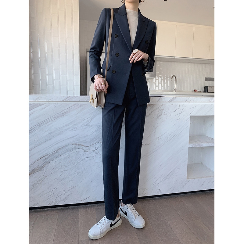 休闲西装外套女高级感上班服气质女神范工作服时尚小个子西服套装