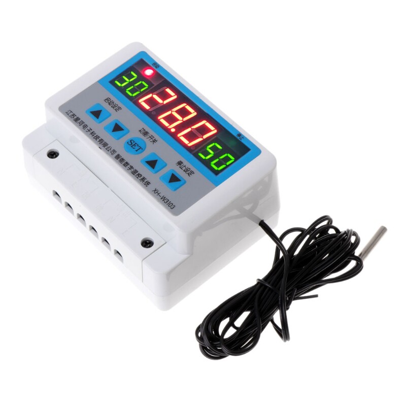 数字温控器XH-W3103温控开关全自动温度控制器可调温度12V24V220V