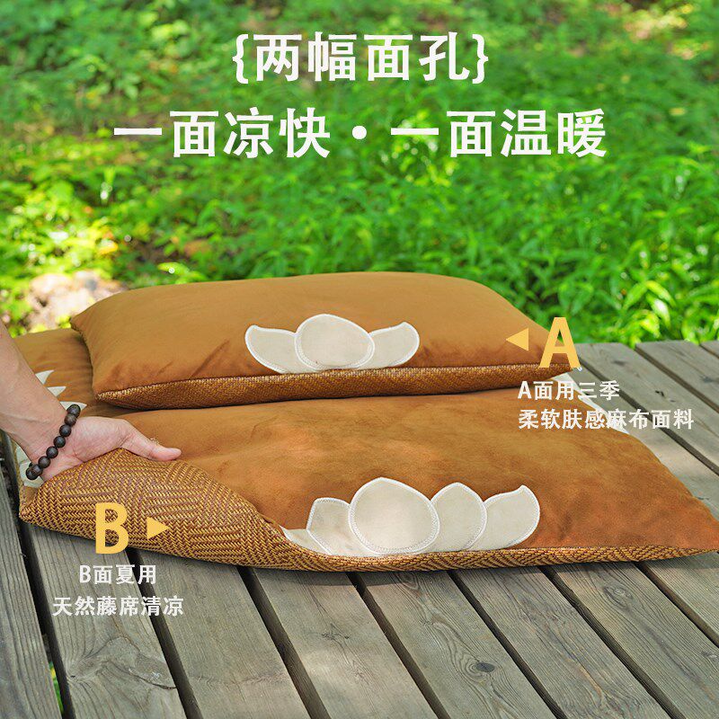 南怀瑾静坐垫木棉专业盘腿打坐冥想蒲团加厚莲花高级禅修拜垫家用
