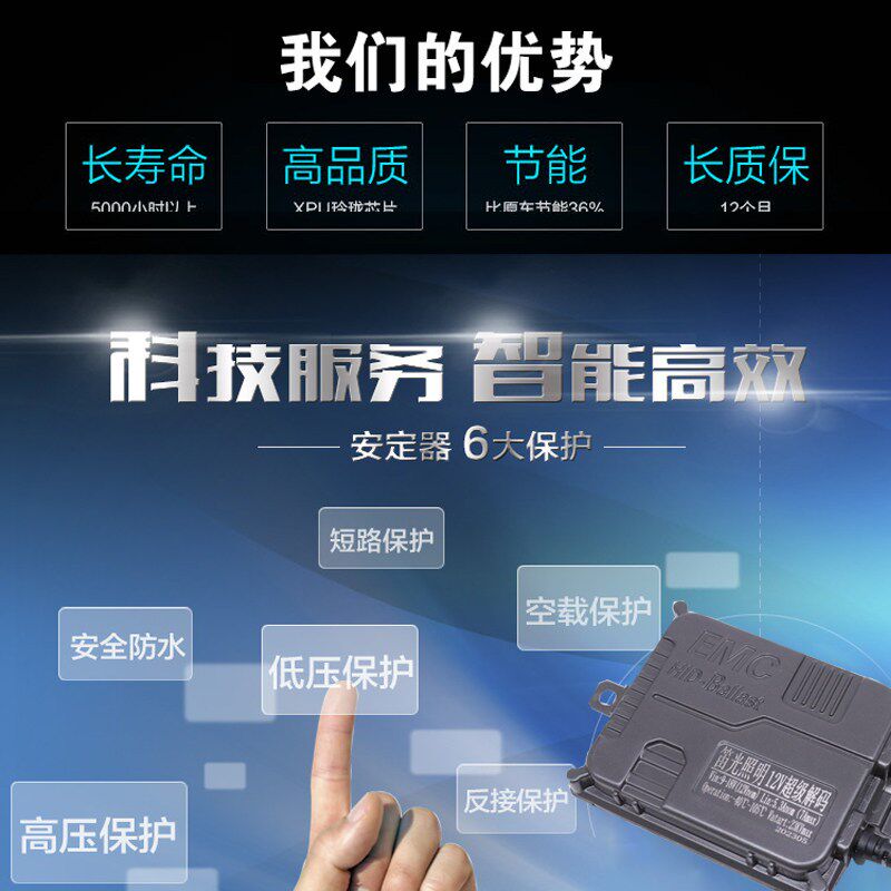 厂家包邮氙气大灯快启汽车12v24v55w/68w HID安定器 稳压器主机
