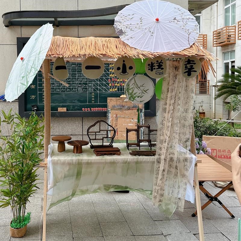 集市摊位展示架市集夜市复古摆摊架子学校活动展示台可折叠地摊车图片
