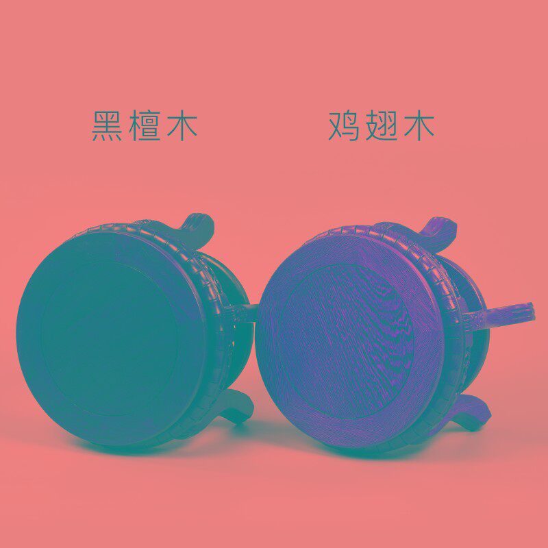 红木花架虎脚凳花瓶花盆摆件圆形实木质底座茶壶鱼缸石头佛像底座