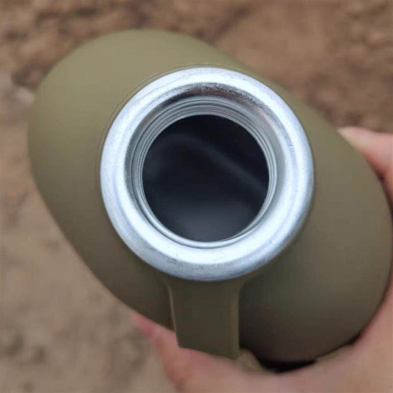 新款正品背壶铝壶户外水壶迷彩徒步1L扁登山水壶套行山便捷大容量