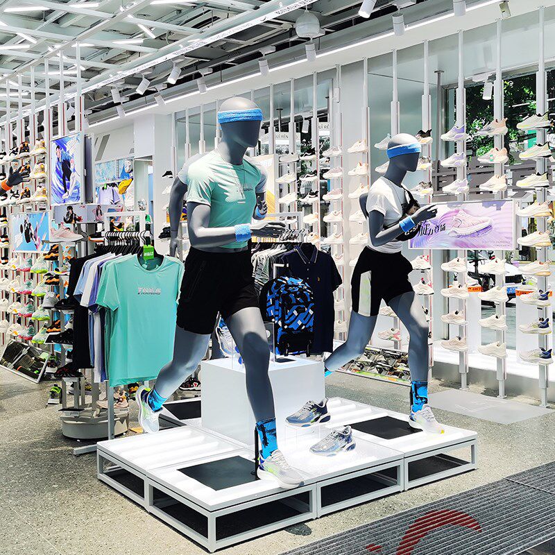 跑步运动男女模特道具全身人体服装店展示架假人户外体育用品展示