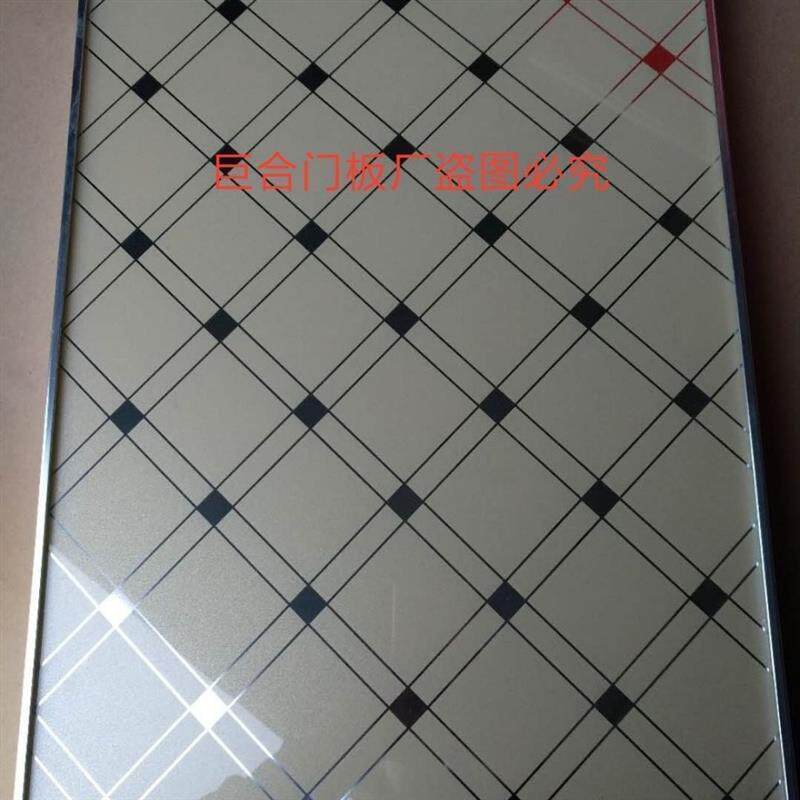 橱柜门晶 钢化玻璃标准门600*394钢门自装单门 厨柜门订做厨房门