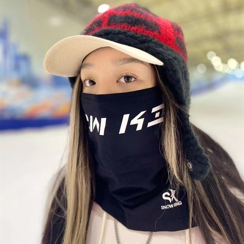 狍子推荐专业滑雪面罩滑雪护脸v脸显瘦速干保暖防风加绒透气护脸