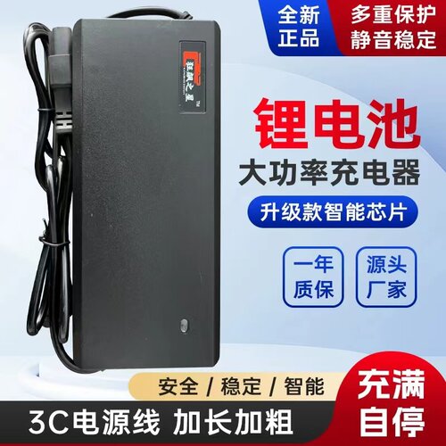 正品全新电动车锂电池充电器48V60V72v2A3A5A8ah三元磷酸铁锂离子